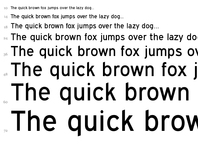 Expressway font waterfall